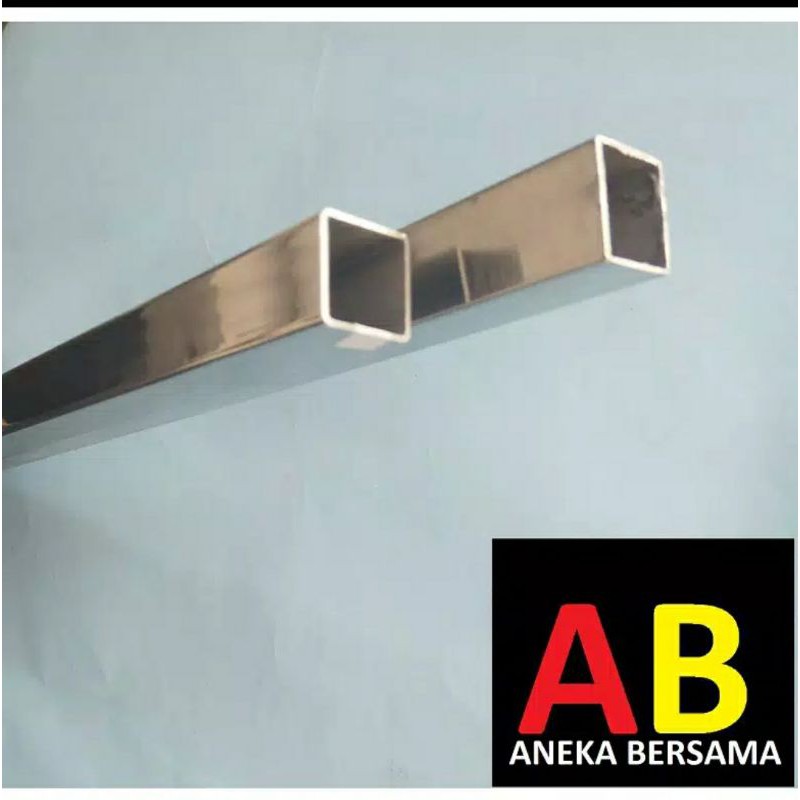 custom hollow stainless steel mirror 2cm x 2cm tebal 0.8mm