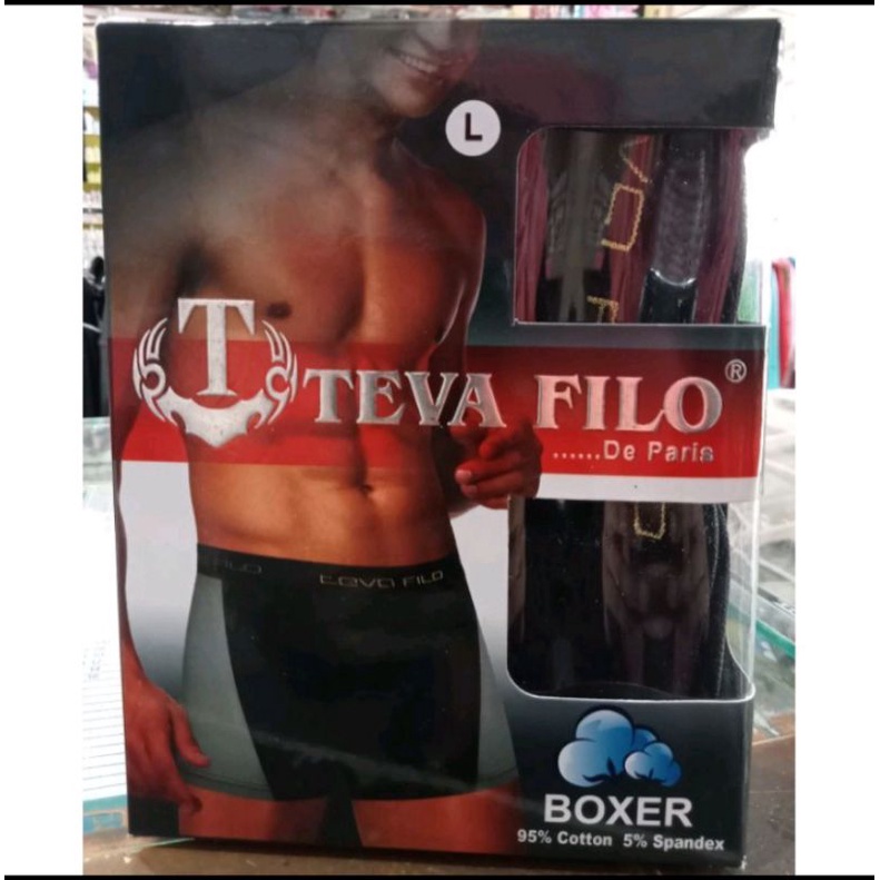 CD BOXER TEVA FILO 306 || CELANA DALAM BOXER TEVA FILO 306 || BOXER PRIA