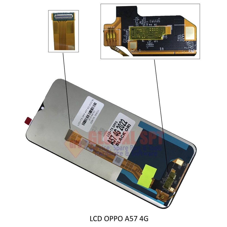 LCD TOUCHSCREEN OPPO A57 4G 2022  / A57 5G 2022 / A77S / A17 / A17K