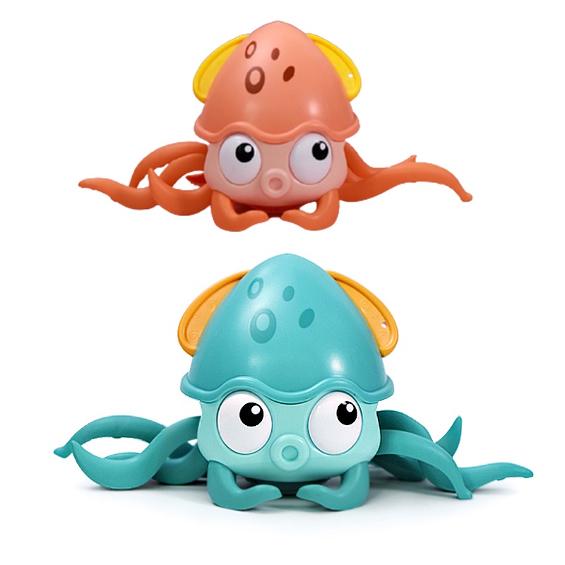 MAINAN MANDI ANAK GURITA OCTOPUS BERJALAN / CUTE OCTOPUS BATH TOYS / Mainan Anak Gurita berjalan dan berenang - Mainan Amfibi octopus cute