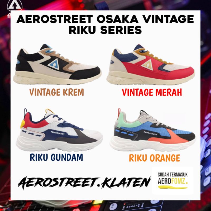 Aerostreet 37-44 Osaka Vintage | Riku Gundam [100% ORIGINAL]
