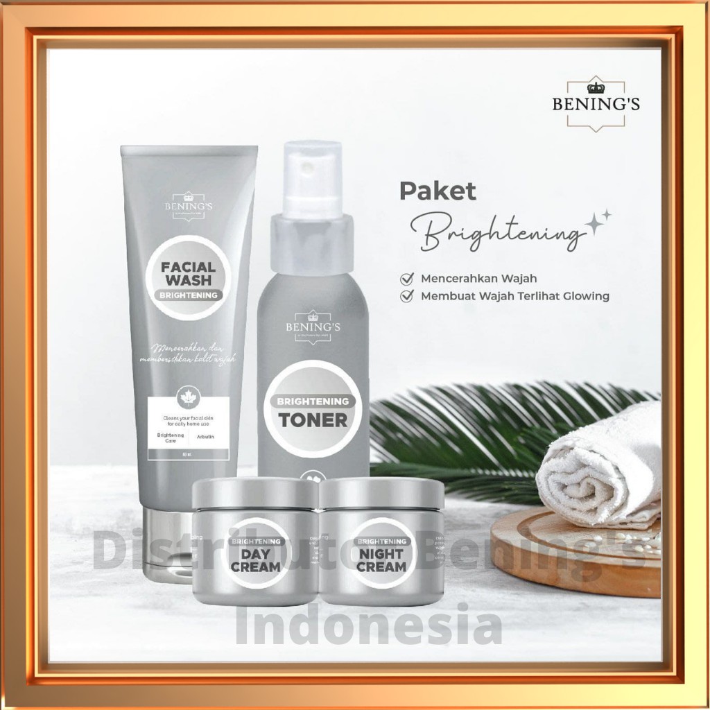 Paket Brightening Benings Skincare Indonesia by dr Oky Pratama