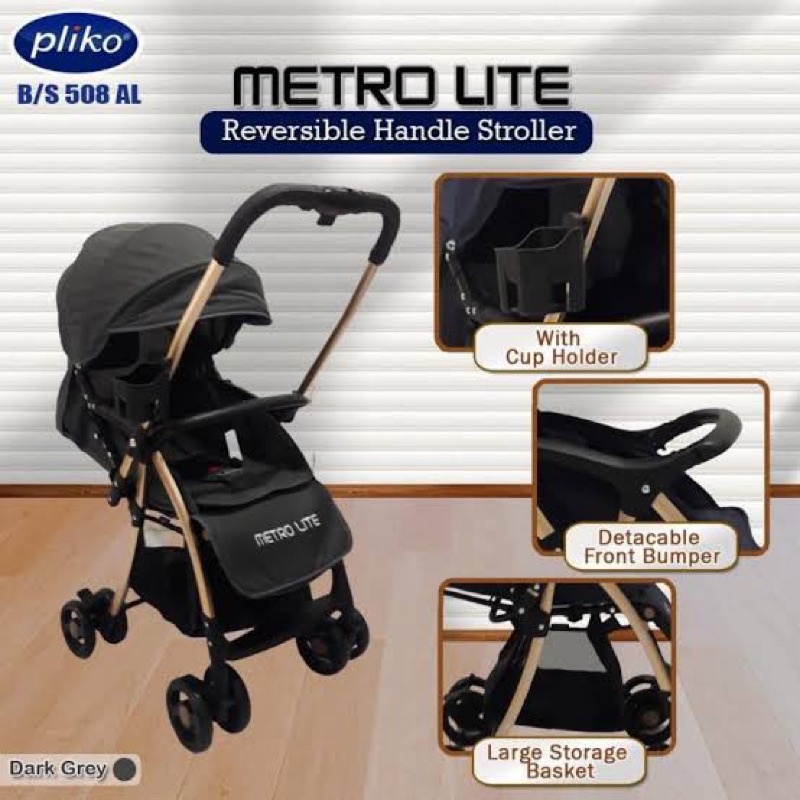 Stroller Pliko BS 508 AL METROLITE