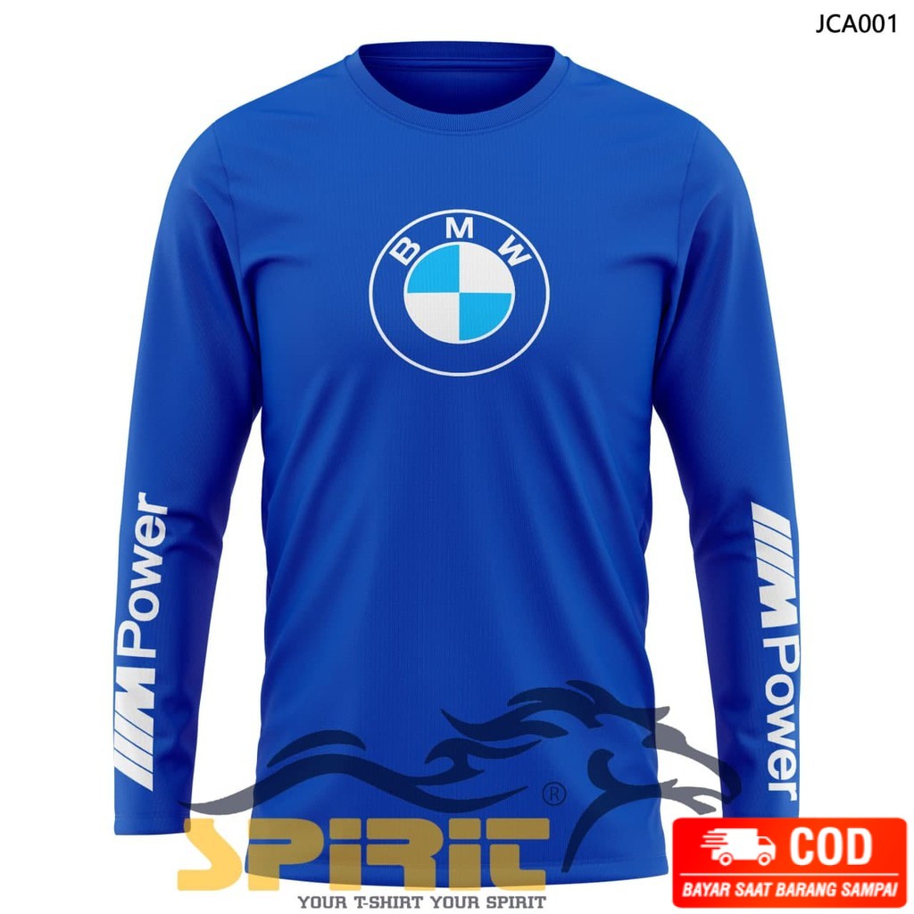 BISA COD Baju Kaos Atasan BMW Murah Pakaian Lengan Panjang Pria Big Size Jumbo