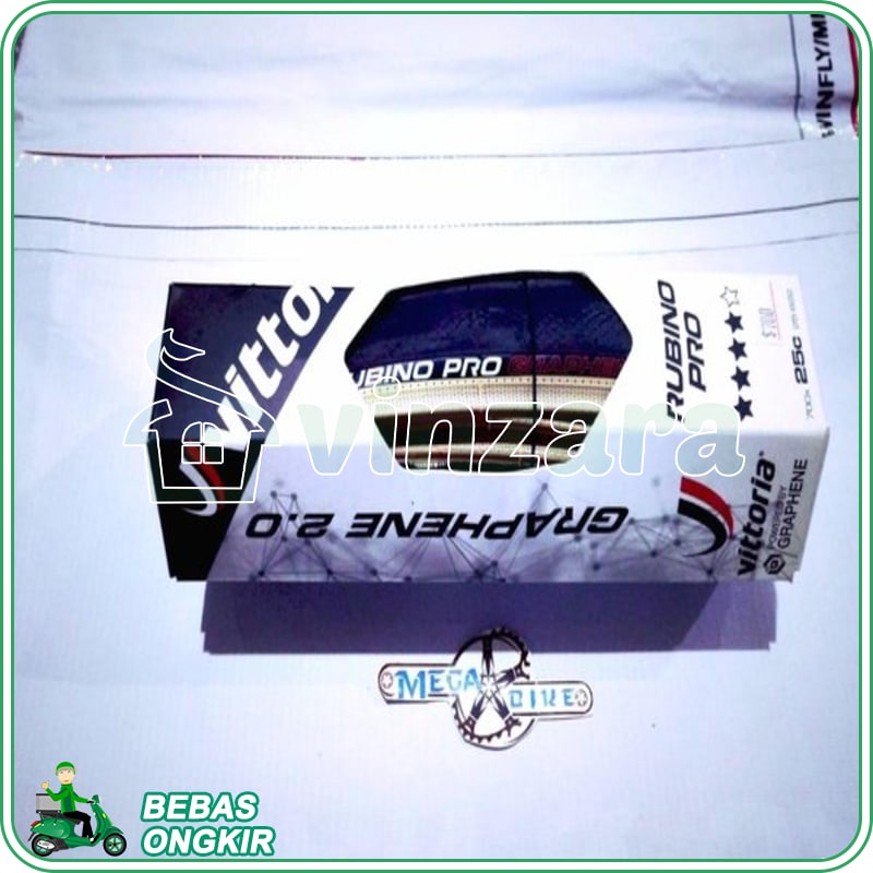 Ban Luar Vittoria RUBIno PRO 2.0 GRAPHENE 700 x 25c SEPEDA balap 700c 25 C fold TIRE rb touring