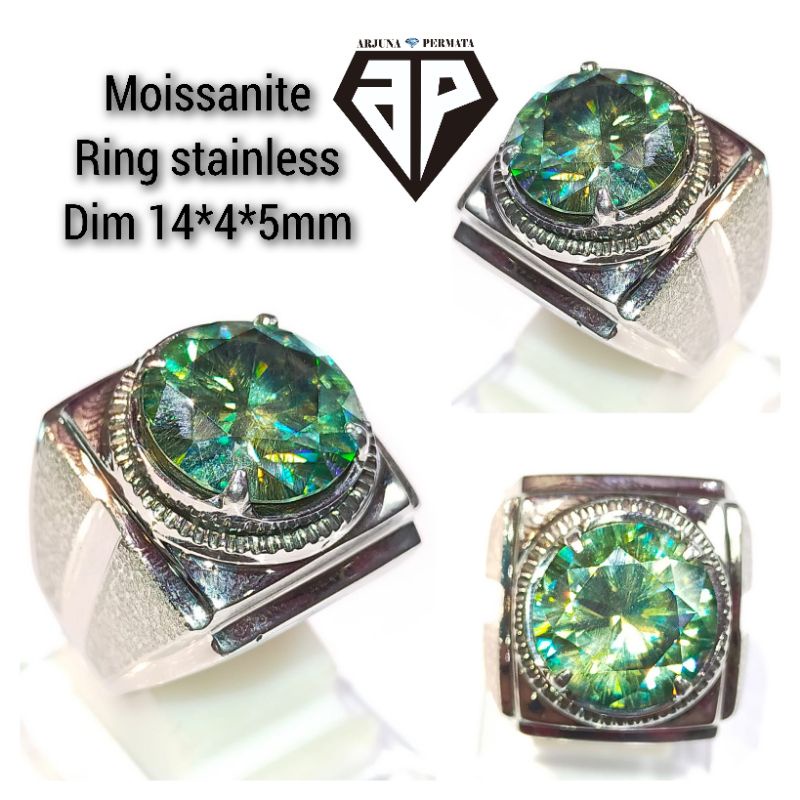 CINCIN BATU PERMATA MOISSANITE SIMULAN BERLIAN