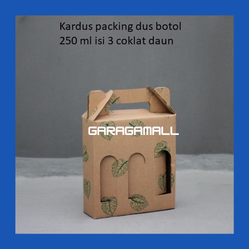 

Kardus packing dus hampers tas jinjing botol dus box botol kardus die cut kardus hampers botol 250ml isi 3 (isi 10 pcs)