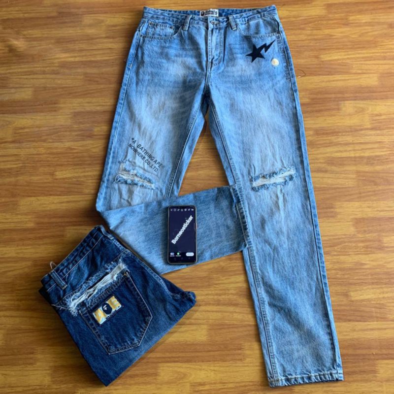 CELANA JEANS BATHING APE / BAPE