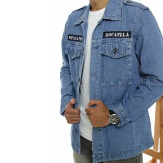 8100 Model Jaket Jeans Casual HD Terbaru