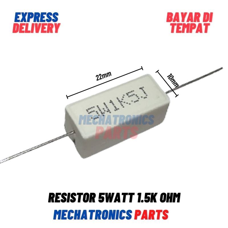 [PAS-9318] RESISTOR 5WATT 1.5K