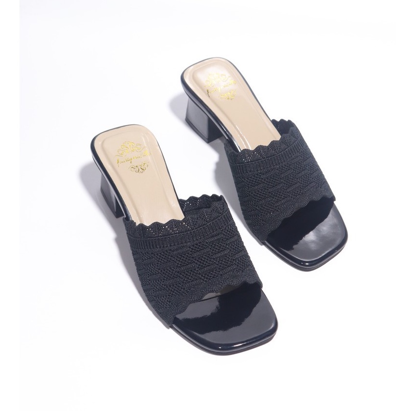 Sandal Hak Tahu Wanita Rajut Import JL04