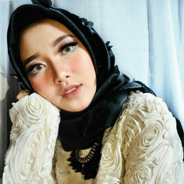 LOVERY ORGANZA HIJAB ORGANZA FLOWERY ORGANZA BUNGA