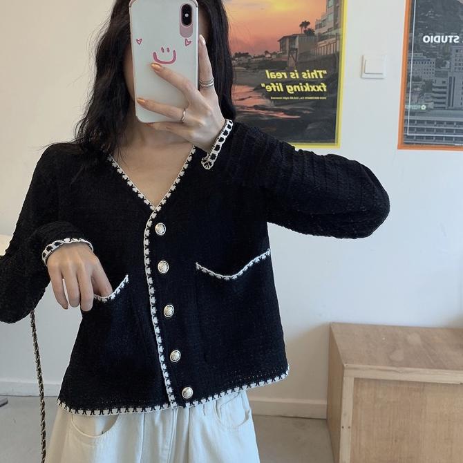 (RA-126)-[COD]2 warna cardigan rajut atasan crop top kardigan rajut lengan panjang fashion korea sty