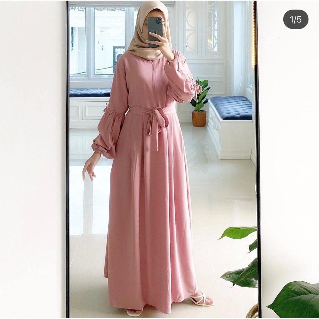 Gamis Polos Jumbo Ld 120 130 140 STELLA DRESS Big Size S M L XL XXL 3XL 5L Gamis Wanita Remaja Murah