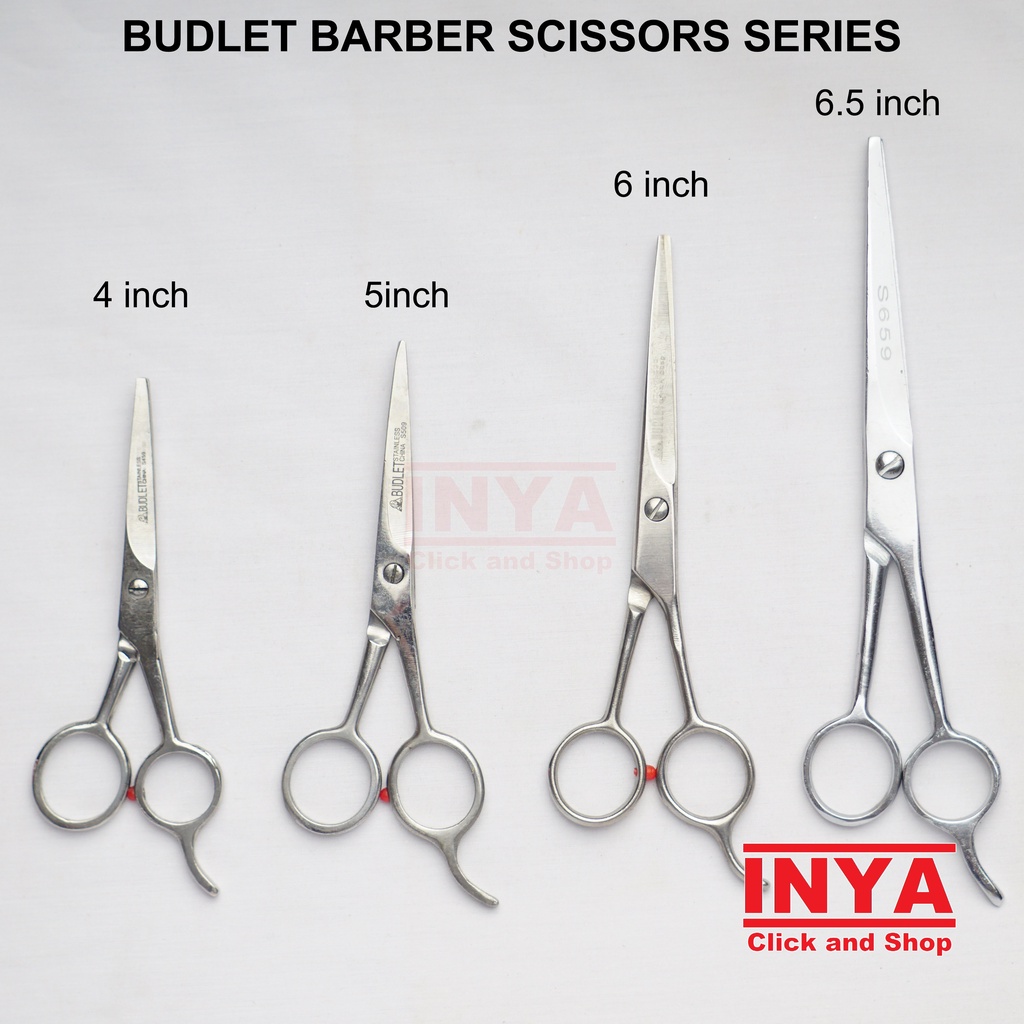 GUNTING RAMBUT BUDLET 659 - 6.5 inch STAINLESS BARBER SCISSORS