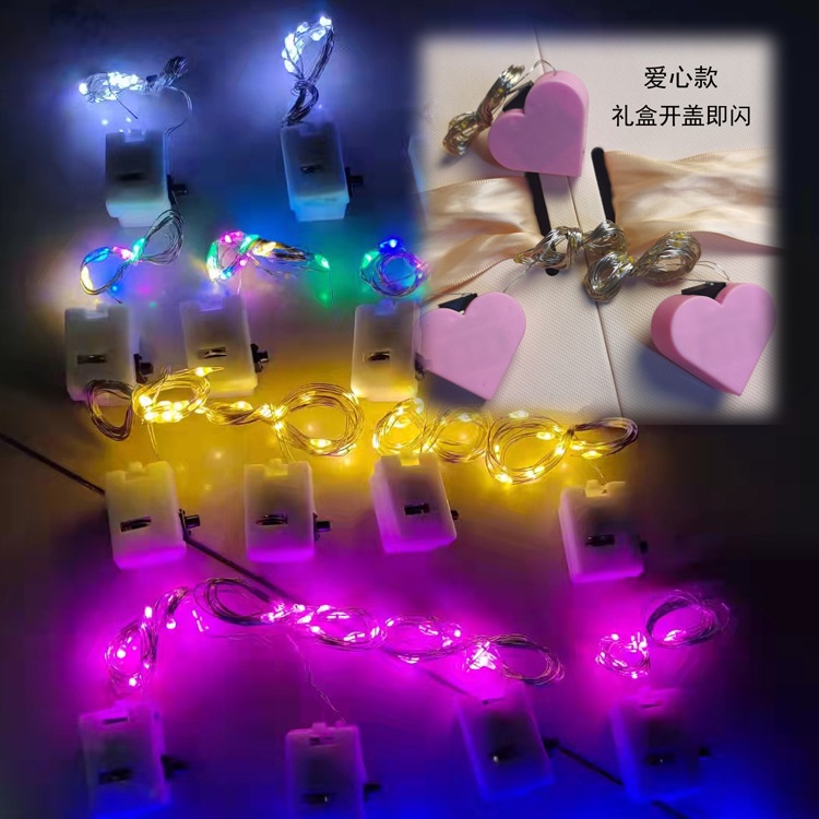 Lampu Led Kawat Bentuk Love Lampu Hias Dekorasi Lampu Led Kawat Tenaga Batrai Lampu LED KAWAT FAIRY Light 1 / 2  Meter Dengan BATERAI WATERPROOF Tumblr Hias Dekorasi 1M 2M 3M Hiasan Bunga Pohon Natal Boneka Boba Anak