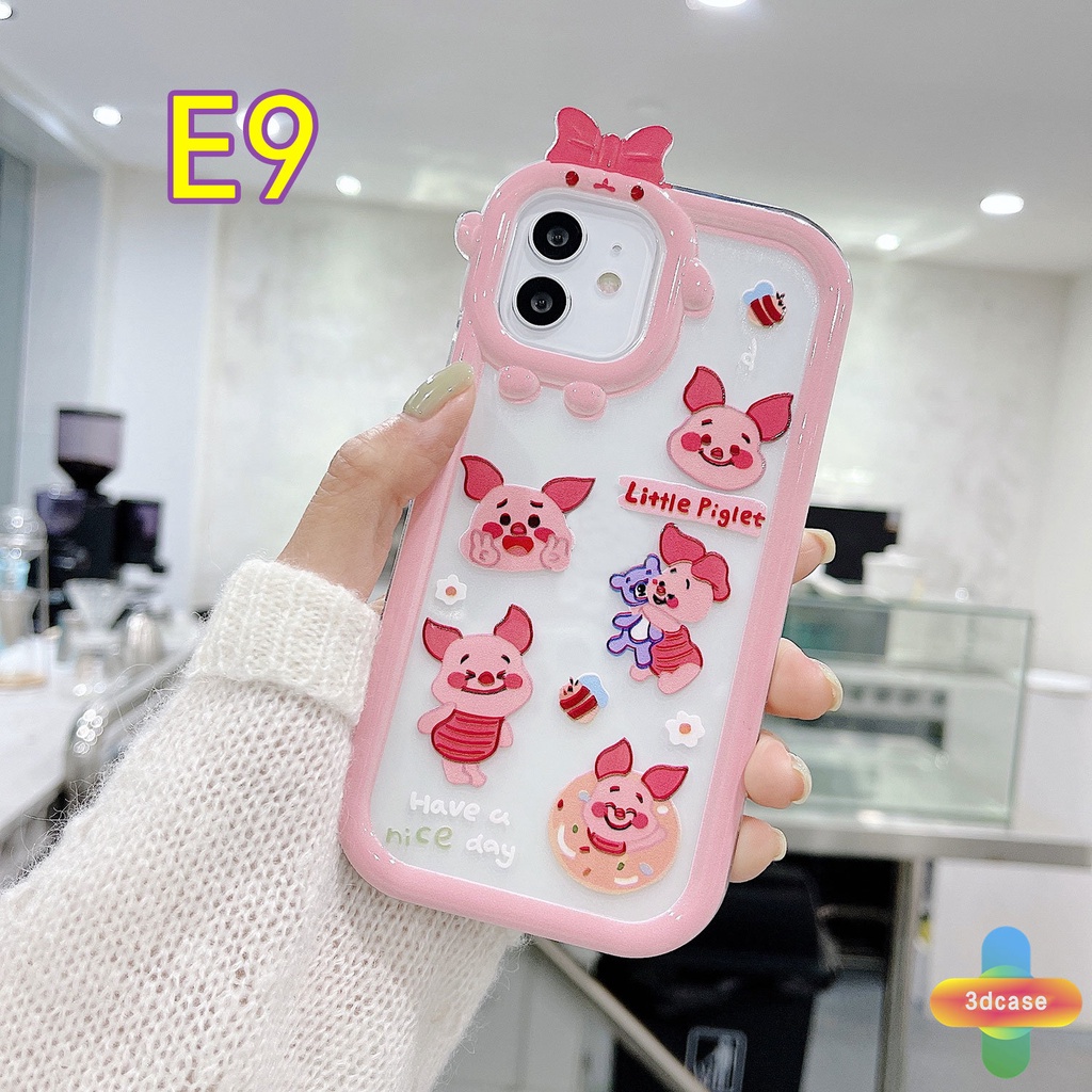 Soft Case Desain Kartun Winnie The Pooh Piglet 3D Untuk IPhone 13 12 11 14 PRO MAX 6 7 6S 8 14 Plus X XR XS MAX 11 12 13 Se 2020 6SPlus 7Plus 6Plus 8Plus 14Plus XSMAX