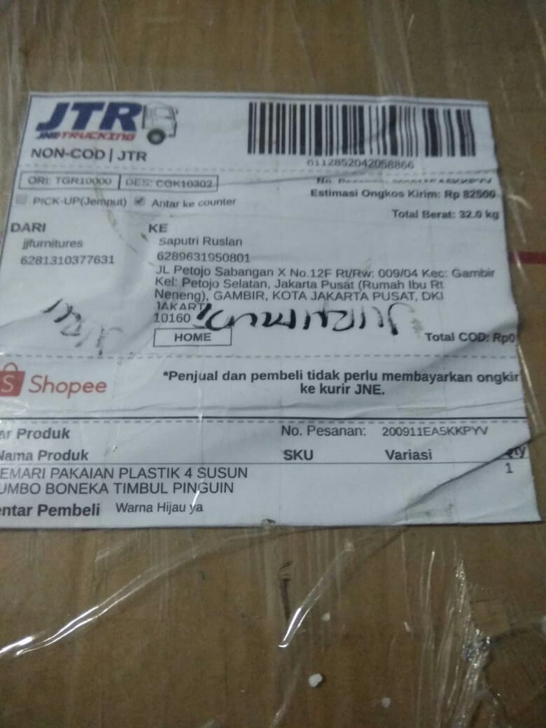 Lemari Pakaian Plastik 4 Susun Jumbo Boneka Timbul Pinguin