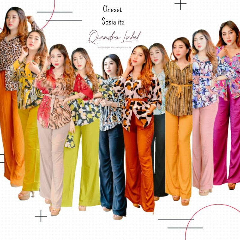 one set sosialita by Qiandralabel