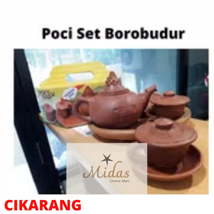 Poci Set Tanah Gerabah Borobudur