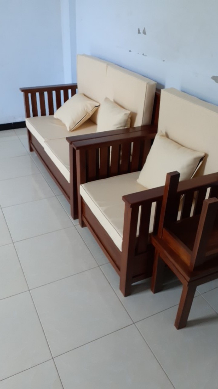 Set Kursi Tamu Minimalis Modern Kayu Jati Mebel Jepara