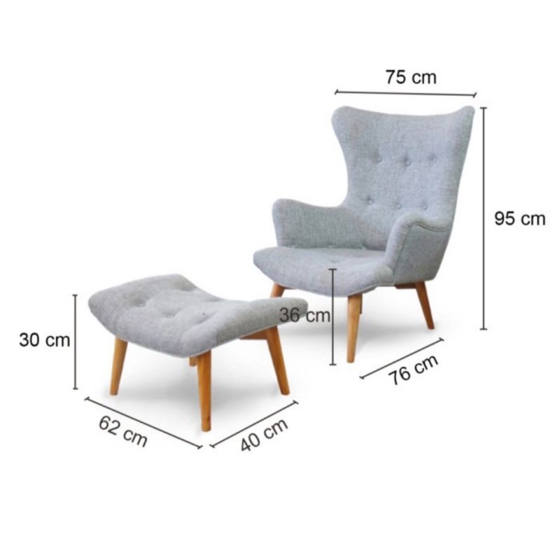 SOFA SINGGLE ARMCHAIR MINIMALIS RETRO | KURSI SANTAI JOK MODERN JATI FURNITURE JEPARA-3
