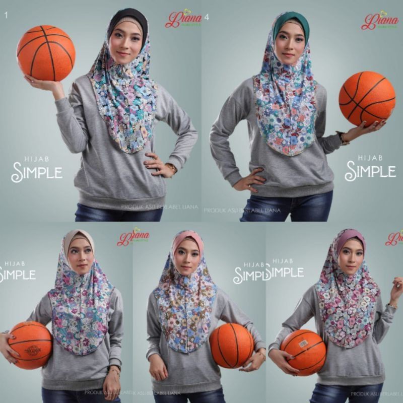 ORIGINAL LIANA Jilbab Khimar Instan Liana Hijab Simple