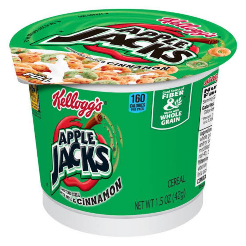 

KELLOGGS APPLE JACK CEREAL CUP 42GR