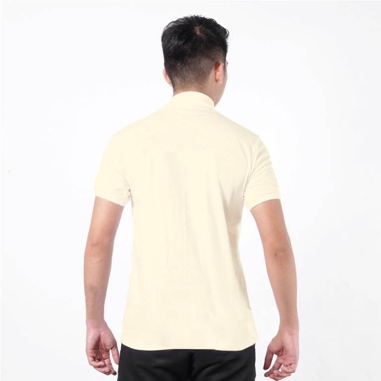 Kaos Security Kaos Satpam Polos Terbaru Warna CREAM Kerah Tinggi