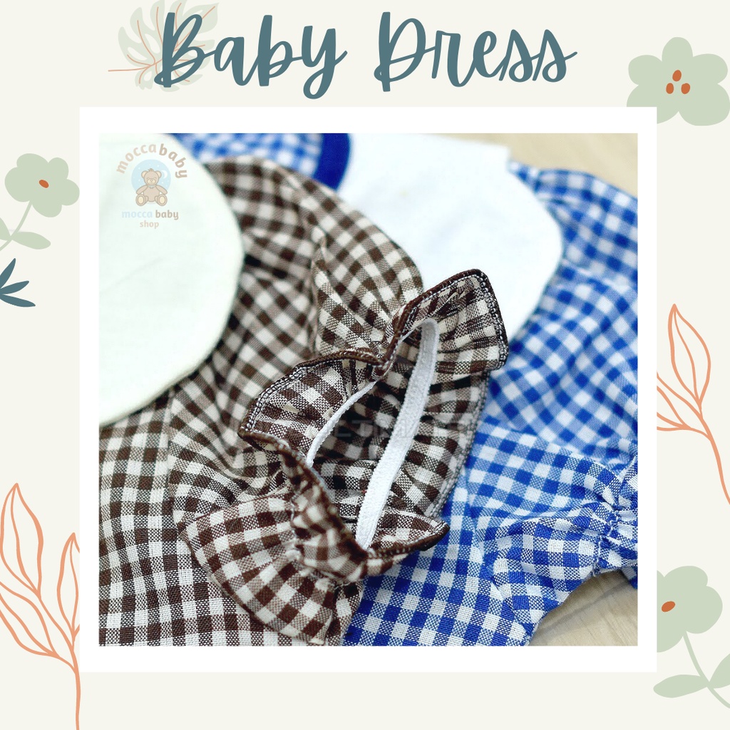 MBSS - QIU2 OH MY BEAR Dress Bayi Motif Animal Lucu (0-9 bulan) Baju Bayi Perempuan