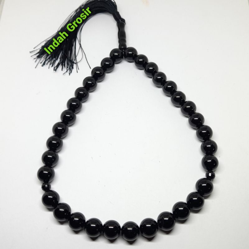 TASBIH 10MM BATU BLACK ONIX 33BUTIR