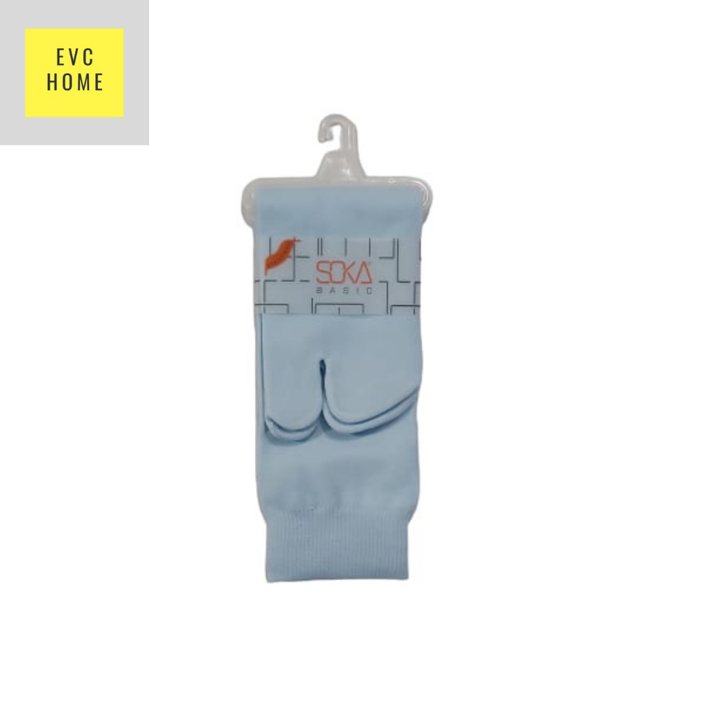 EVCHOME Kaos Kaki Soka Jempol M Basic - Kaos Kaki muslim - Kaos kaki wanita - Original-Biru Muda