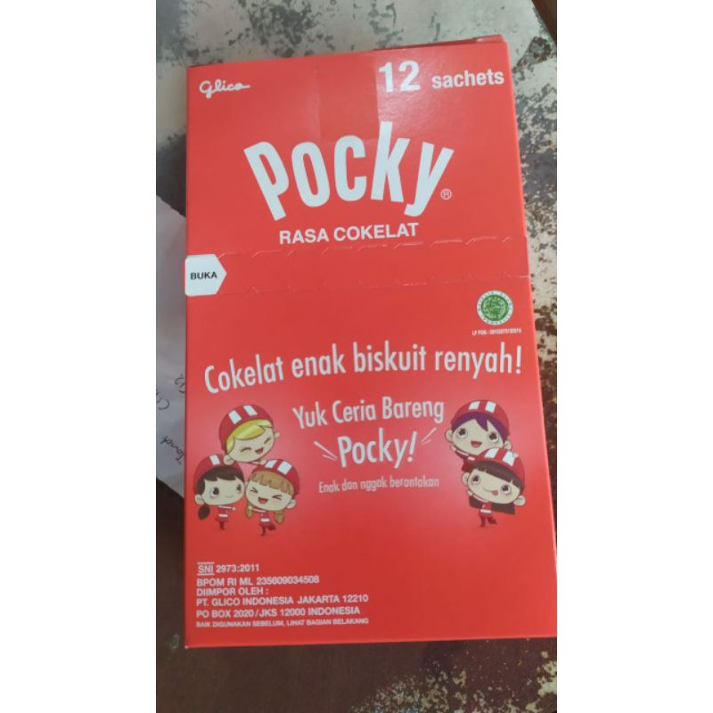 

2Xbtygneal Sakha Snack ) Pocky Sachet Stik Biskuit Isi 12Sachet/Pak