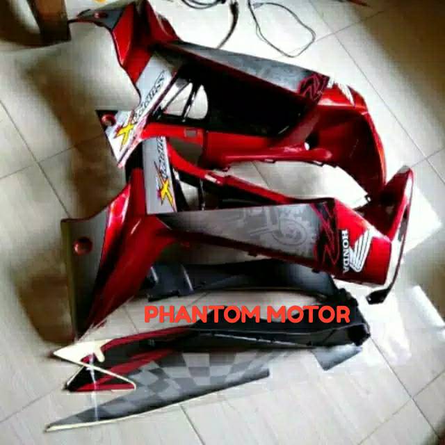 COVER SAYAP SUPRA X 125 BATMAN 2008-2011 MERAH