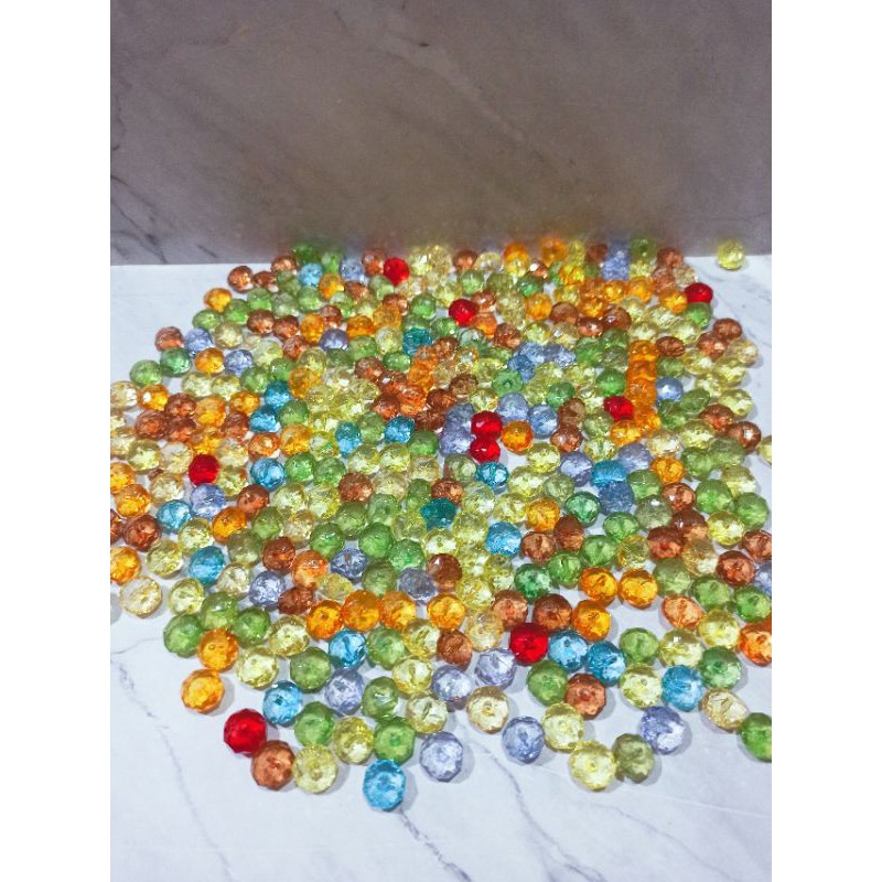 mote akrilik bulat gepeng