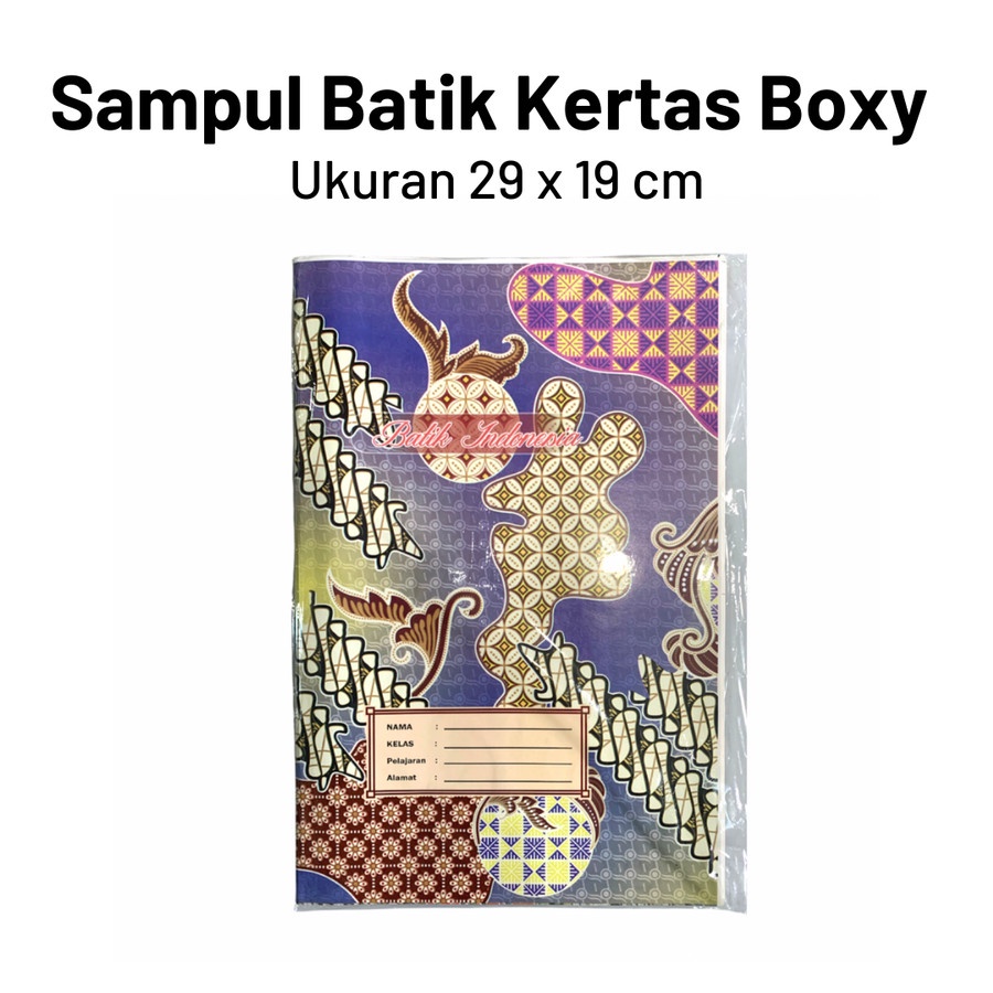 

Sampul Buku Tulis Batik Boxy per Bungkus isi 20Pcs