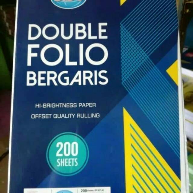 

Kertas double folio bergaris isi 200sheet 1pak