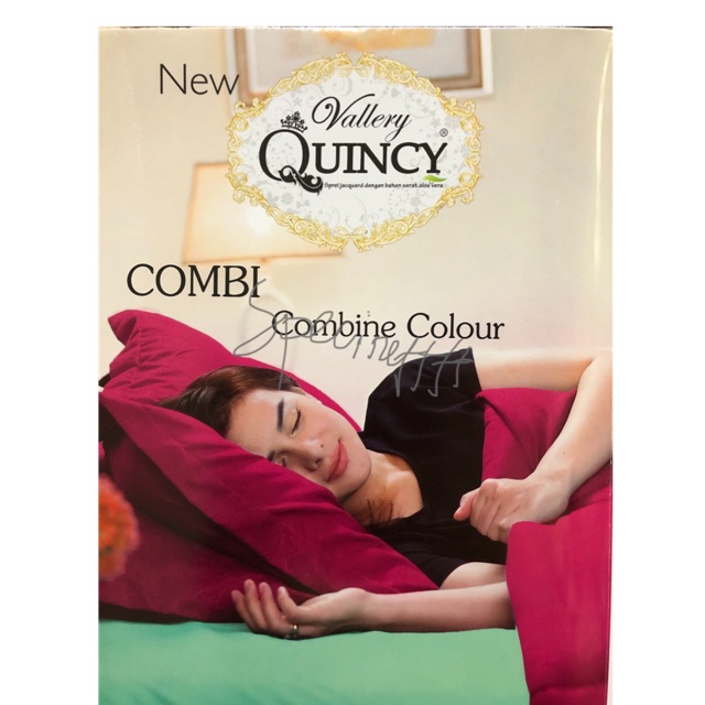 Sprey Seprai Vallery Quincy polos 160x200 T:30 Bantal 2 guling 2 emboss. All motif by request