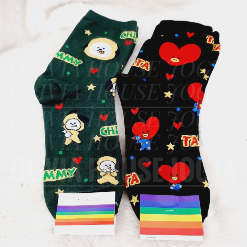 Kaos Kaki Tata Bts Kaos Kaki Chimmy Bts Kaos Kaki  Bts
