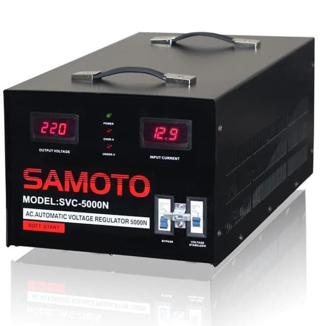 Diskon Stabiliser SAMOTO 5000 SVC5000N SVC-5000VA stavolt stabilizer Digital Diskon
