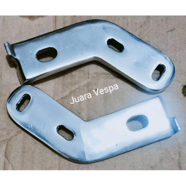 Plat Spion Tatakan Pelat Dudukan Kaca Miror Vespa Px Super Sprint Exclusive Excel-1