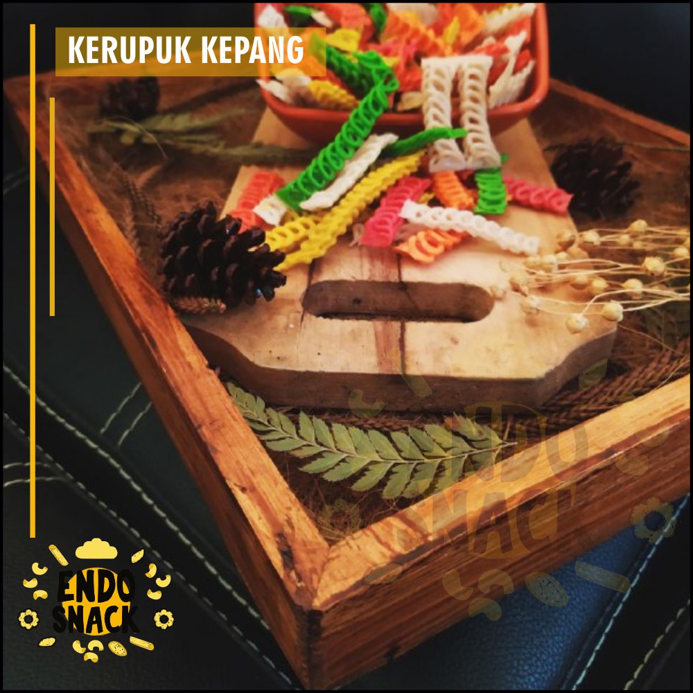 250 Gr Kerupuk Kepang Rasa Gurih Cocok Untuk Pelengkap Seblak, Teman Makan Nasi