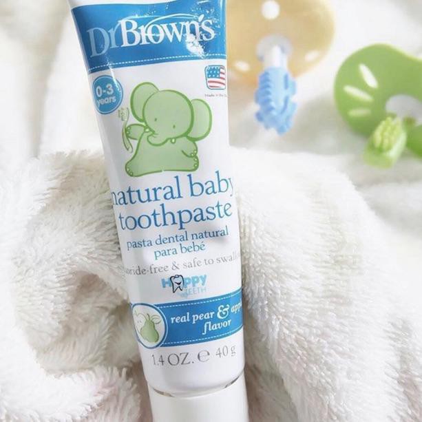 Dr Brown's Natural Baby Toothpaste 40g - Pasta Gigi Bayi (HG025)