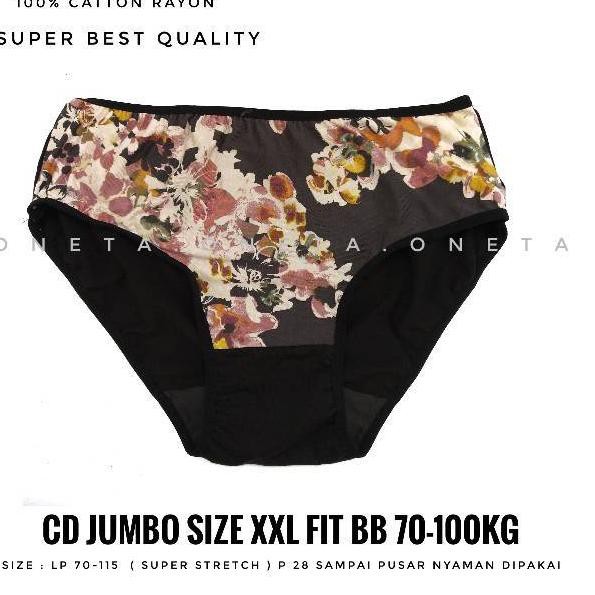 ⚦♑Terlarisσ CD JUMBO ONETA XXL FIT BB 70-90kg CELANA DALAM WANITA JUMBO BESAR CD WANITA BUMIL %