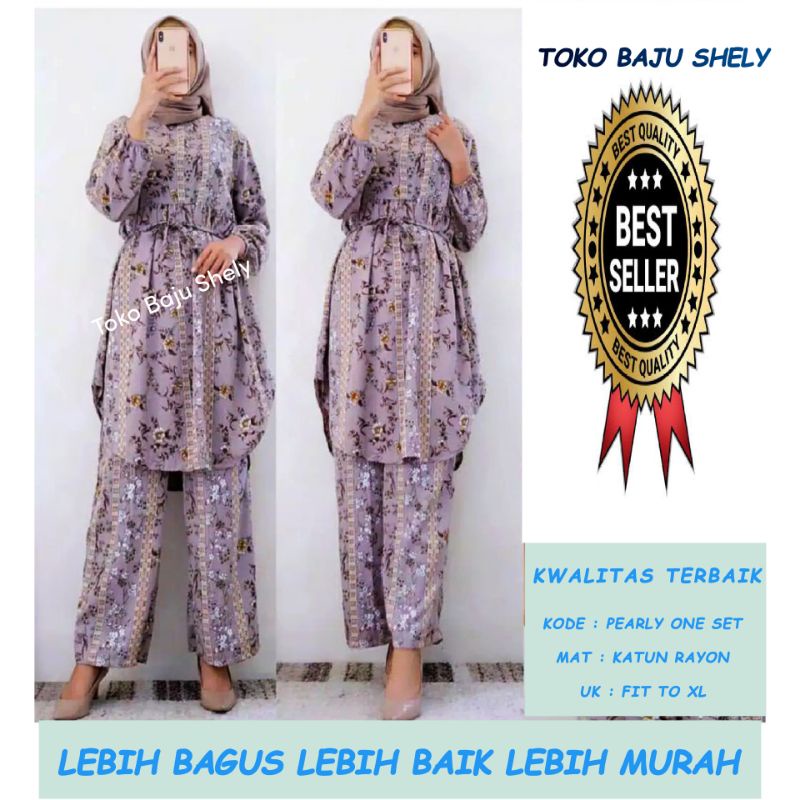 PEARLY ONE SET/SET/ONE SET TUNIK/PAKAIN SET/PAKAIN ONE SET
