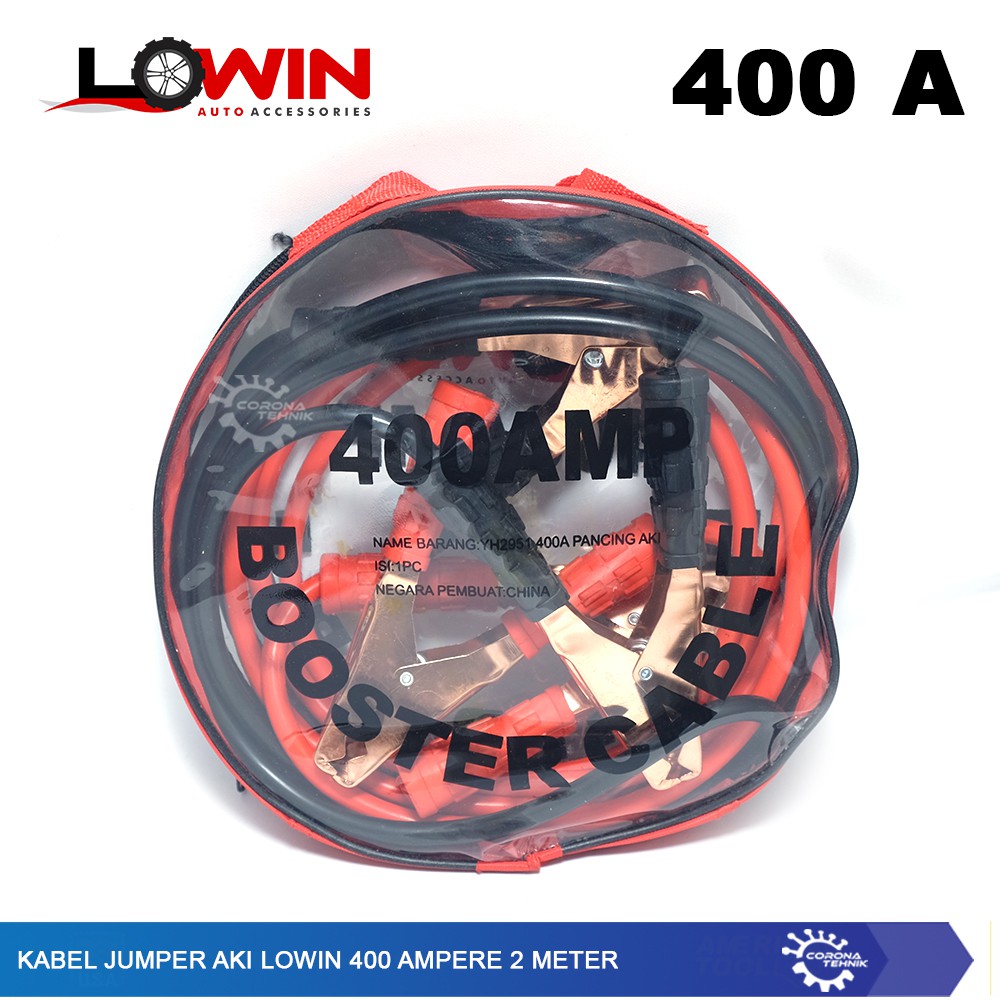 Aki Lowin 400 Ampere 2 Meter - Kabel Jumper