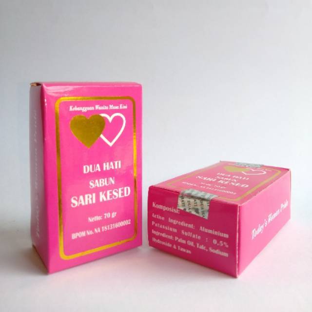 Sabun Sari Kesed Dua Hati Original Khusus Kewanitaan 70gr