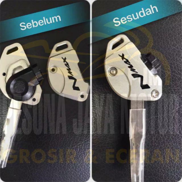 Sarung Kunci Kontak Nmax Cnc Black Diamond Original-Silver