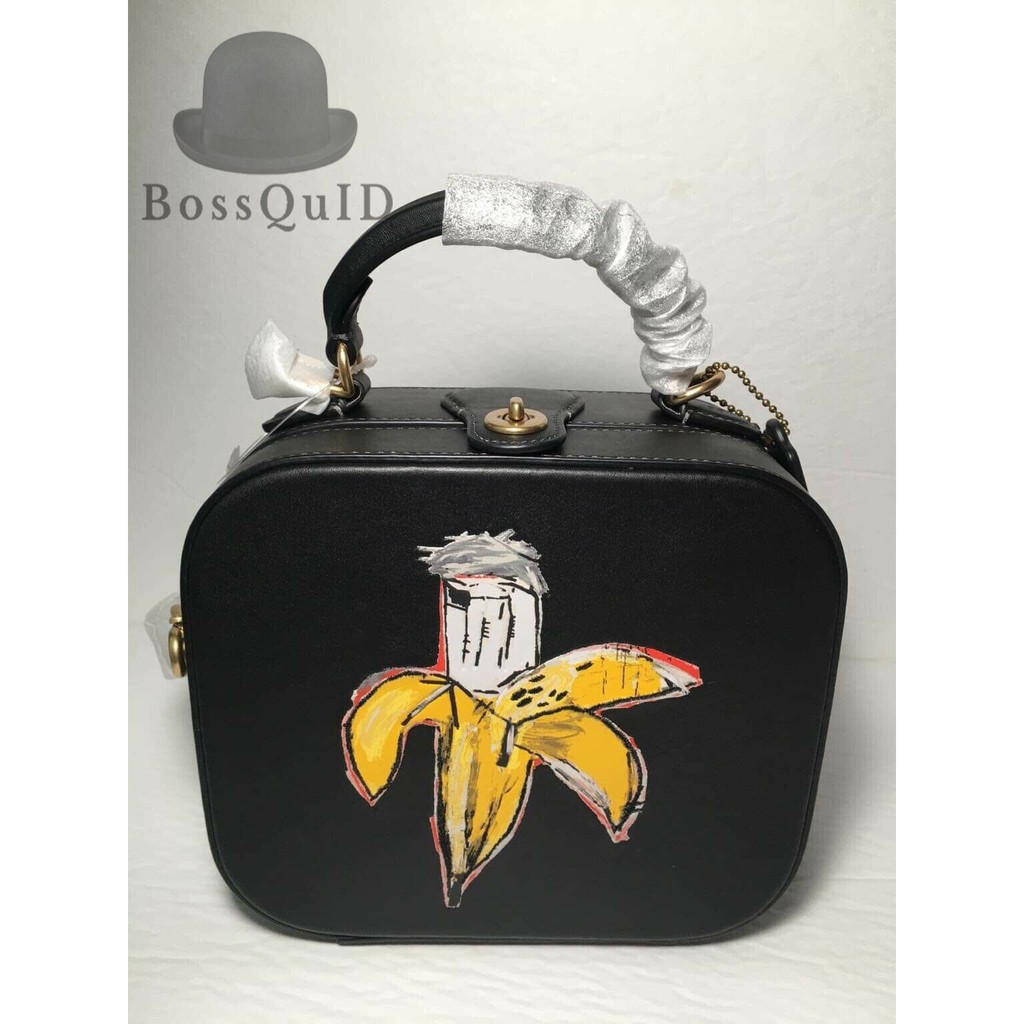 Coach X Jean-Michel Basquiat Square Bag 18 Black