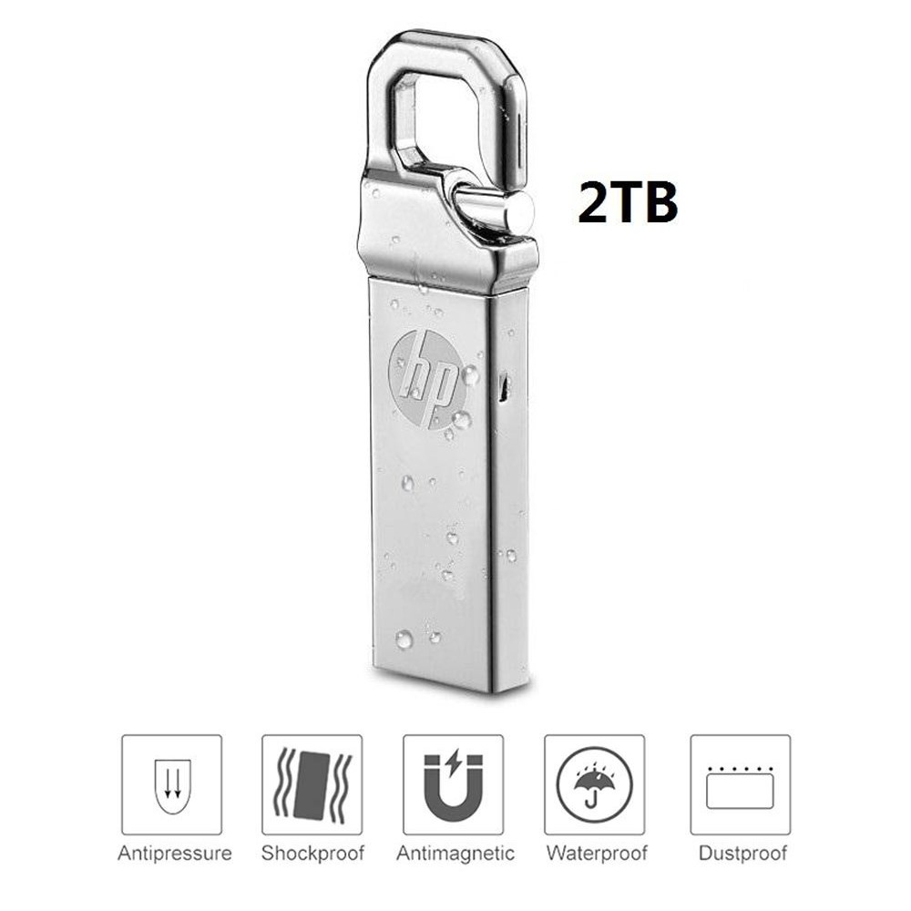 【Local Shipping】HP Flashdisk 2TB USB Flash Drive Metal Waterproof High speed U Disk